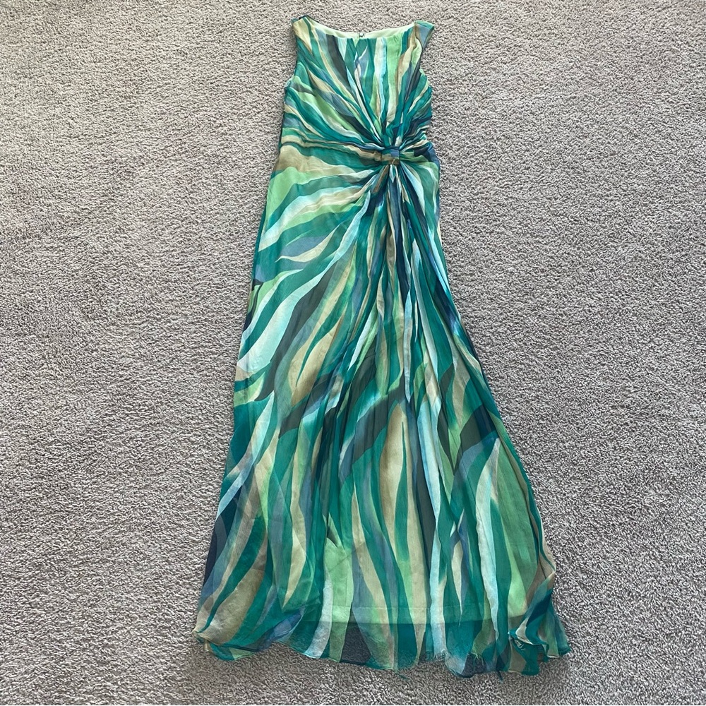 Tadashi Shoji Geometric Drape Dress Size 6